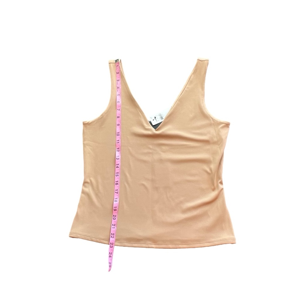 NWT Express Body Contour Tan V-Neck High Compression Tank - Size L - Picture 6 of 8